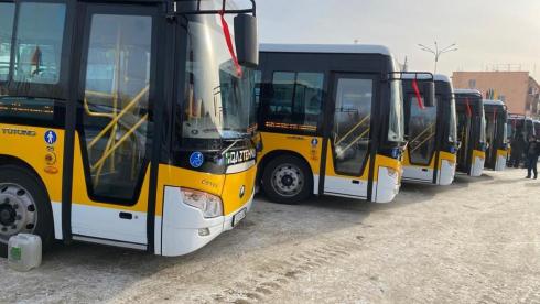 Новые автобусы вышли на линию в Жезказгане