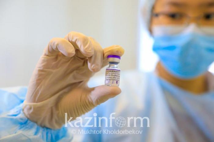 Сколько человек вакцинировались Pfizer в Казахстане