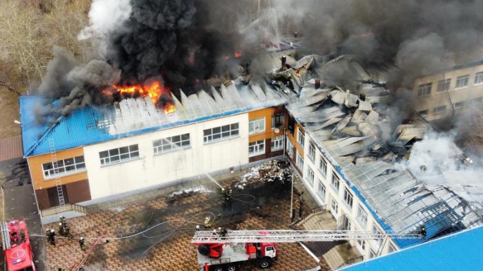 Площадь пожара в школе Павлодара увеличилась в 5 раз
                21 апреля 2022, 11:09