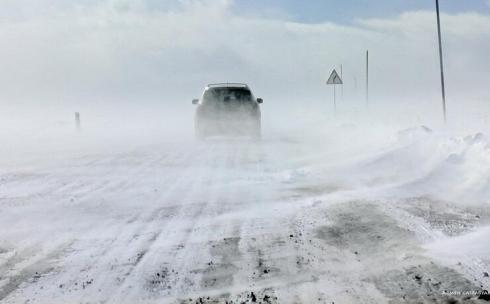 В Карагандинской области усиление ветра и метель