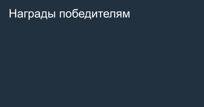 Награды победителям