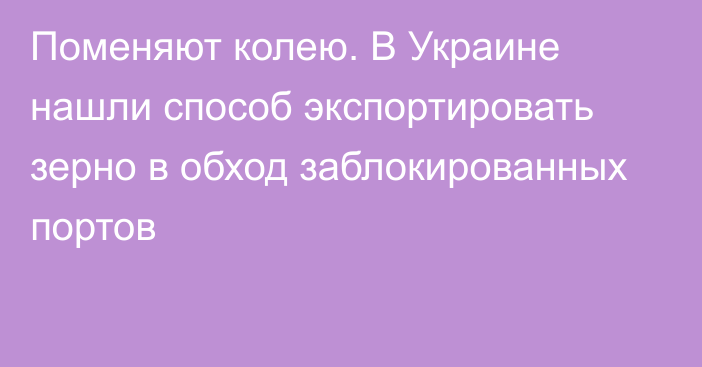 Поменяют колею. В Украине нашли способ экспортировать зерно в обход заблокированных портов 