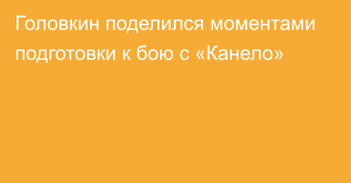 Головкин поделился моментами подготовки к бою с «Канело»