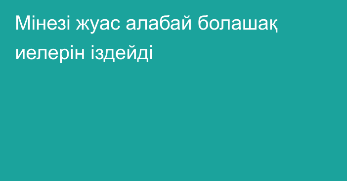 Мінезі жуас алабай болашақ иелерін іздейді