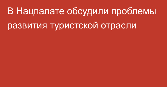 В Нацпалате обсудили проблемы развития туристской отрасли