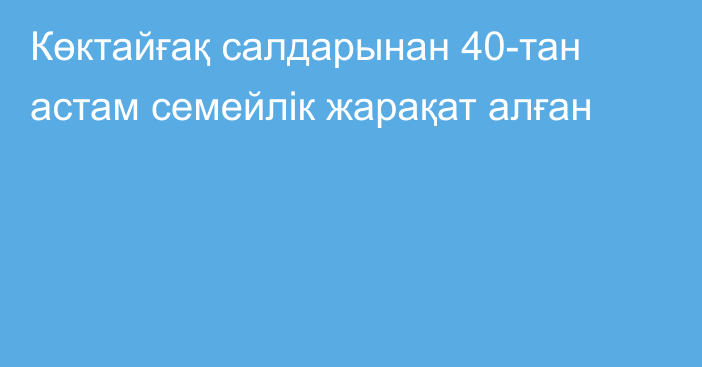 Көктайғақ салдарынан 40-тан астам семейлік жарақат алған