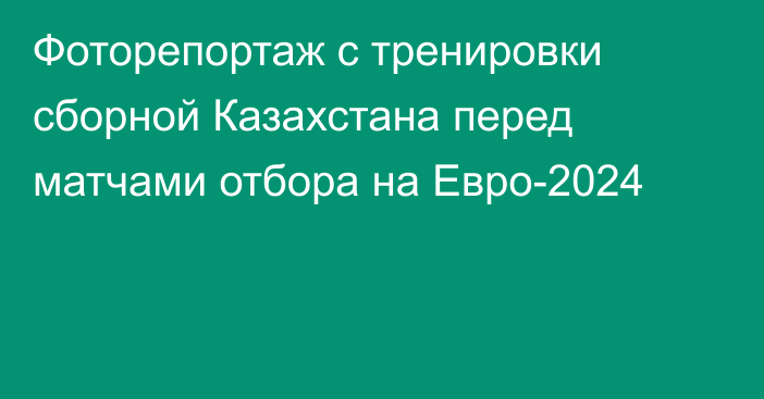 Фоторепортаж с тренировки сборной Казахстана перед матчами отбора на Евро-2024