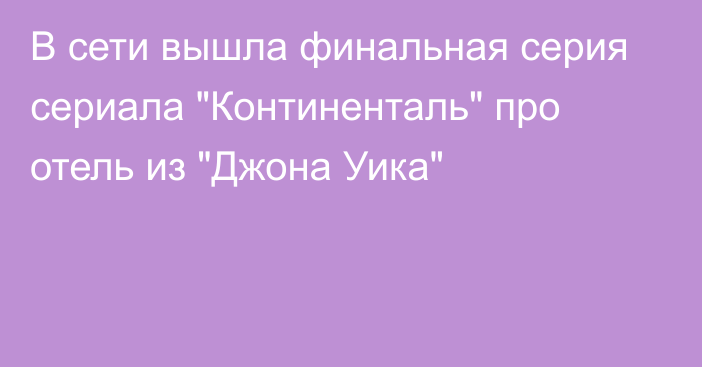 В сети вышла финальная серия сериала 