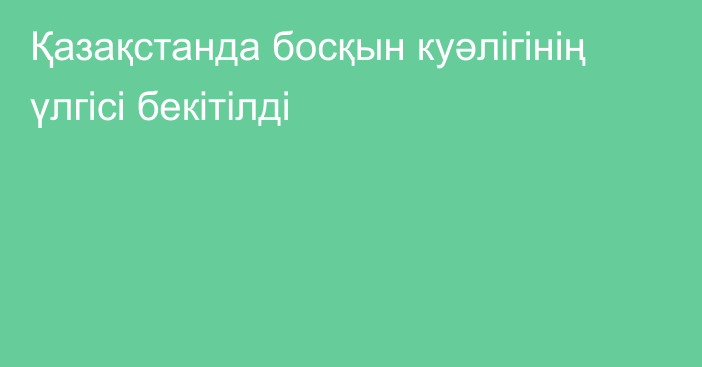 Қазақстанда босқын куәлігінің үлгісі бекітілді