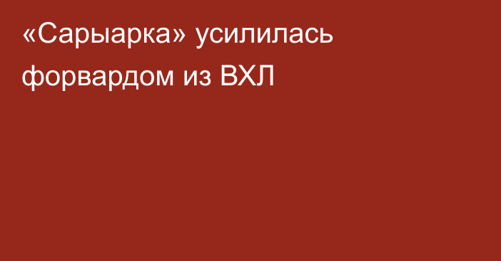 «Сарыарка» усилилась форвардом из ВХЛ