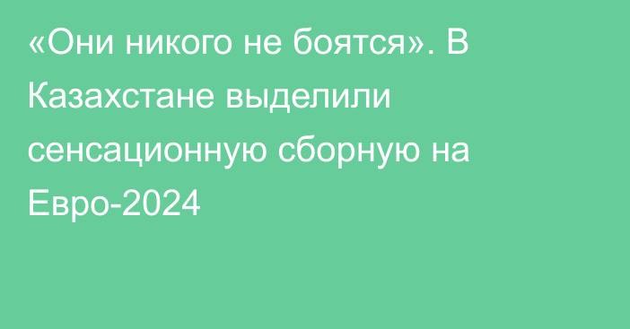 «Они никого не боятся». В Казахстане выделили сенсационную сборную на Евро-2024