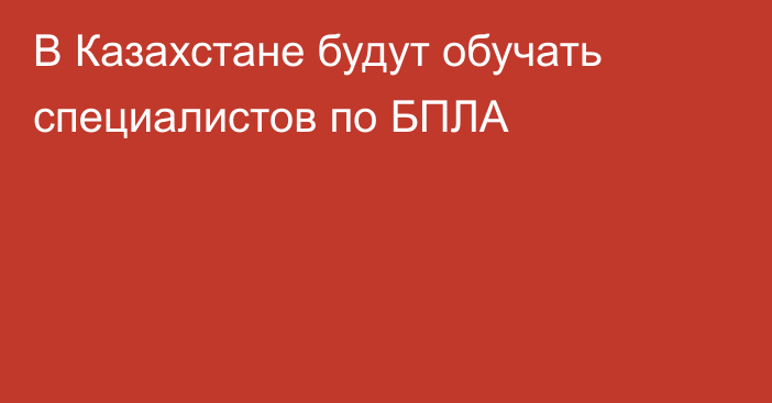 В Казахстане будут обучать специалистов по БПЛА