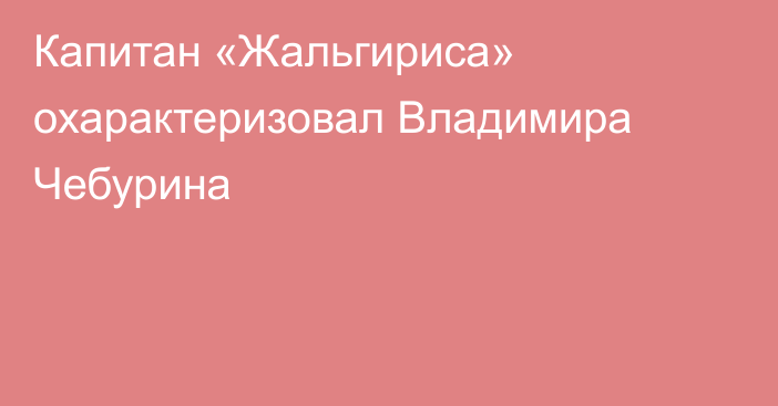 Капитан «Жальгириса» охарактеризовал Владимира Чебурина